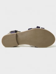 Crew Clothing Blue Multi Strap Flat Sandals - Image 2 of 5