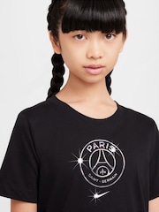Nike Black PSG Crest Graphic T-Shirt - Image 3 of 5