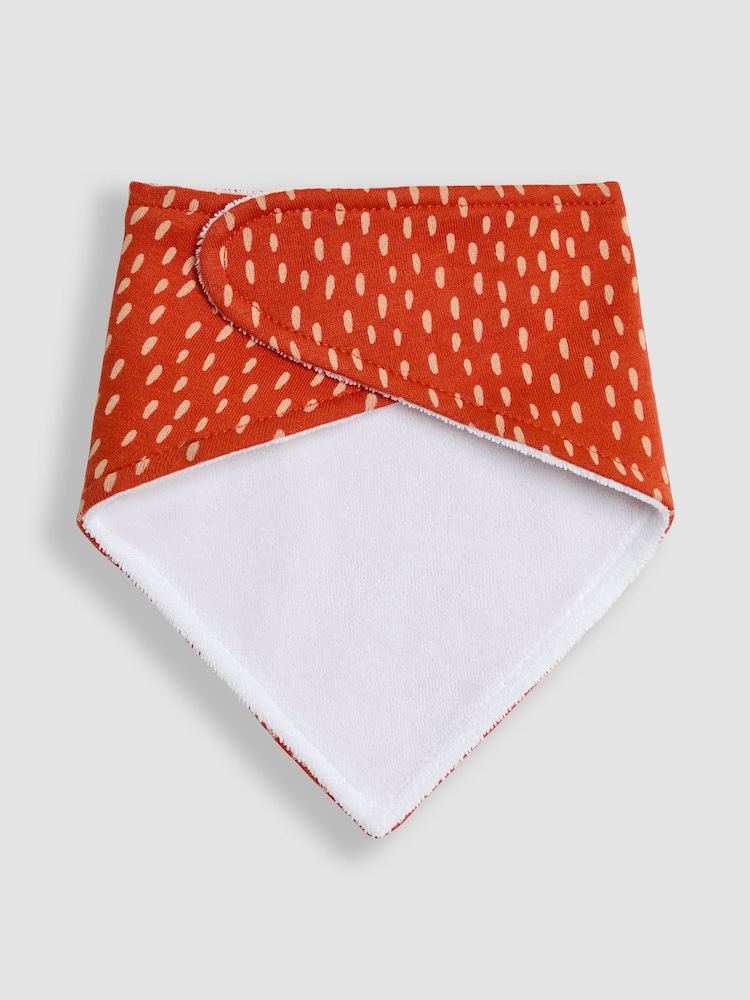 JoJo Maman Bébé Navy Fox Dribble Bibs 3 Pack - Image 5 of 8