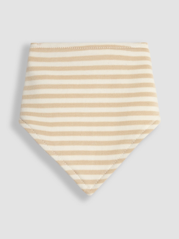 JoJo Maman Bébé Navy Fox Dribble Bibs 3 Pack - Image 6 of 8