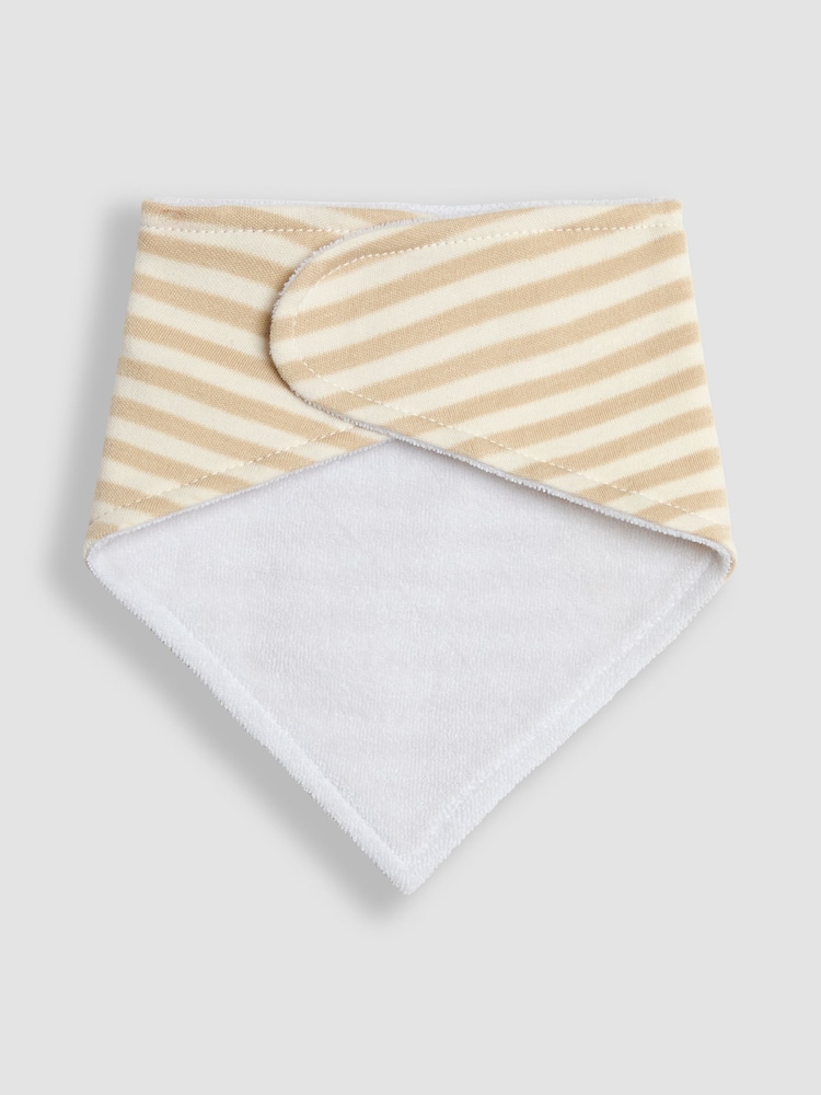 JoJo Maman Bébé Navy Fox Dribble Bibs 3 Pack - Image 7 of 8