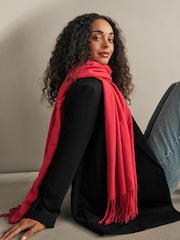 Red Super Soft Midweight Scarf - Image 1 of 6