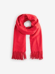 Red Super Soft Midweight Scarf - Image 4 of 6