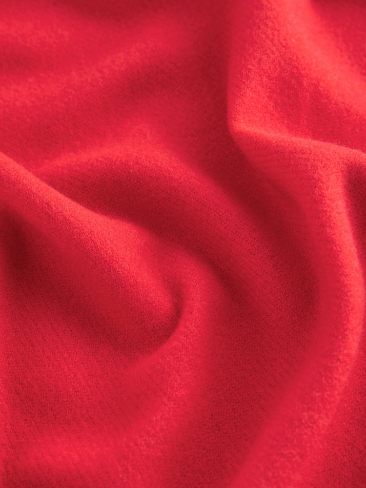 Red Super Soft Midweight Scarf - Image 5 of 6