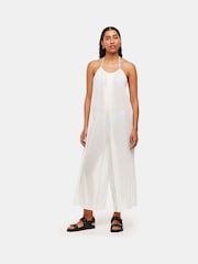 Whistles Halterneck Swim White Jumpsuit - Image 1 of 5