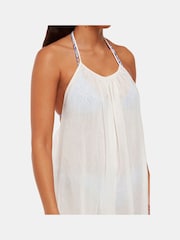 Whistles Halterneck Swim White Jumpsuit - Image 3 of 5
