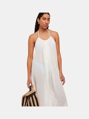 Whistles Halterneck Swim White Jumpsuit - Image 4 of 5