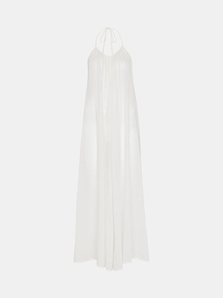 Whistles Halterneck Swim White Jumpsuit - Image 5 of 5 Whistles Halterneck Swim White Jumpsuit - Image 5 of 5