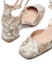 Moda in Pelle Daziah Square Toe Block Multi Strap Heels - Image 4 of 4