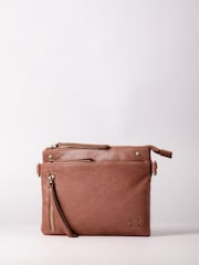 Lakeland Leather Brown Mini Harstone Cross-Body Bag - Image 1 of 6