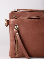 Lakeland Leather Brown Mini Harstone Cross-Body Bag - Image 3 of 6