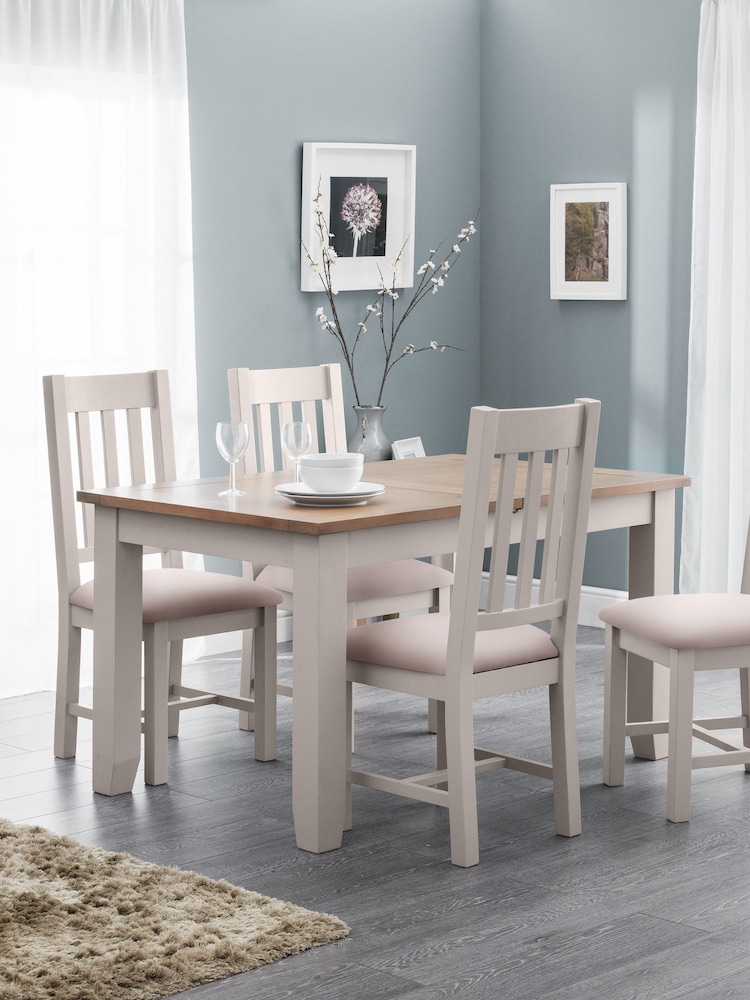 Julian Bowen Elephant Grey Richmond Extending Dining Table - Image 1 of 6