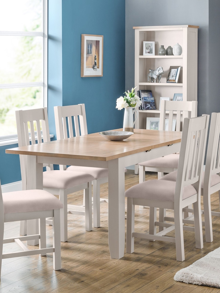 Julian Bowen Elephant Grey Richmond Extending Dining Table - Image 2 of 6