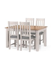 Julian Bowen Elephant Grey Richmond Extending Dining Table - Image 4 of 6