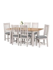 Julian Bowen Elephant Grey Richmond Extending Dining Table - Image 5 of 6