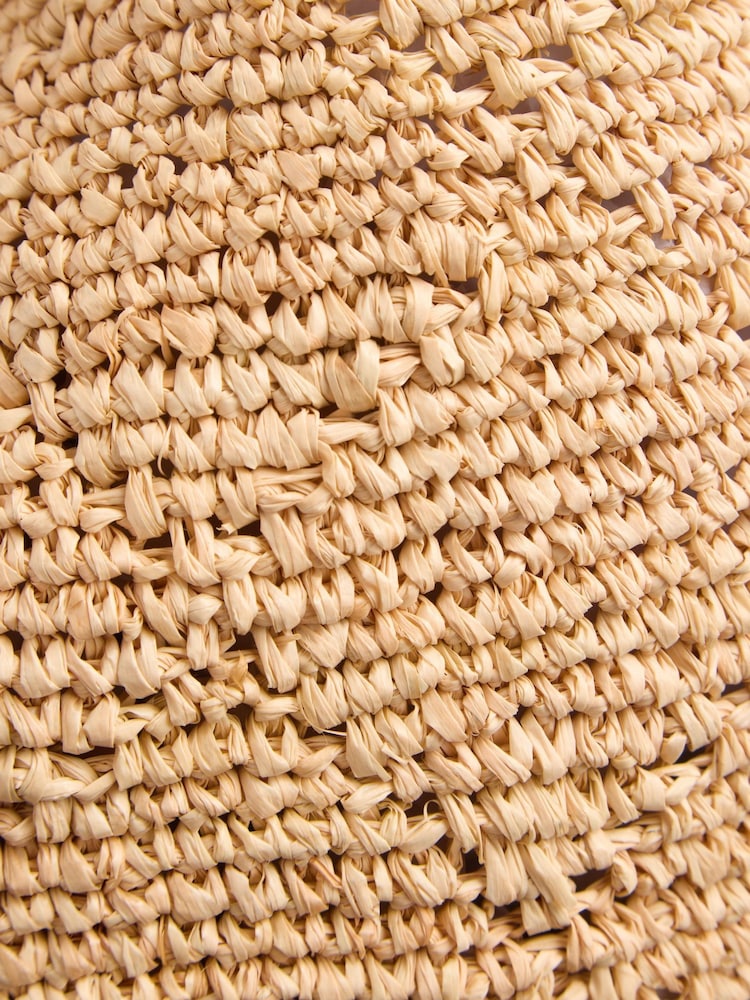 LK Bennett Natural Amiri Slouchy Raffia Shoulder Bag - Image 3 of 3