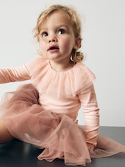 Pale Pink Sparkle Collar Top (3mths-7yrs) - Image 1 of 6