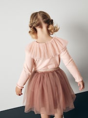 Pale Pink Sparkle Collar Top (3mths-7yrs) - Image 2 of 6