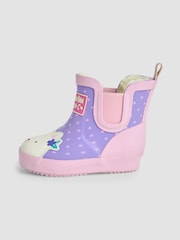 JoJo Maman Bébé Pink Cosy Lined Cat Ankle Wellies - Image 3 of 3
