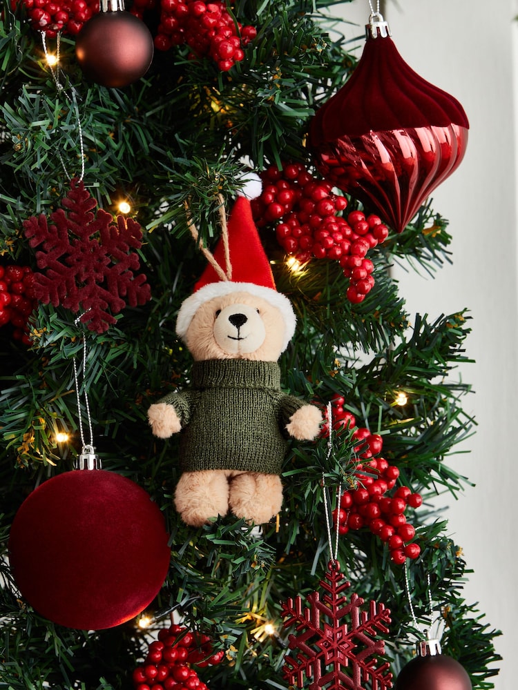 Brown Bertie Bear Christmas Bauble - Image 1 of 4