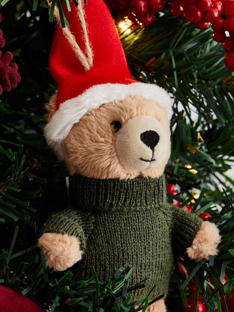 Brown Bertie Bear Christmas Bauble - Image 2 of 4