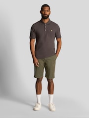 Lyle & Scott Olive Green Plain Polo Shirt - Image 1 of 4