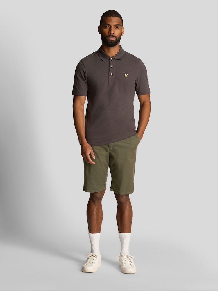 Lyle & Scott Olive Green Plain Polo Shirt - Image 1 of 4