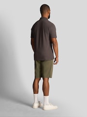 Lyle & Scott Olive Green Plain Polo Shirt - Image 3 of 4