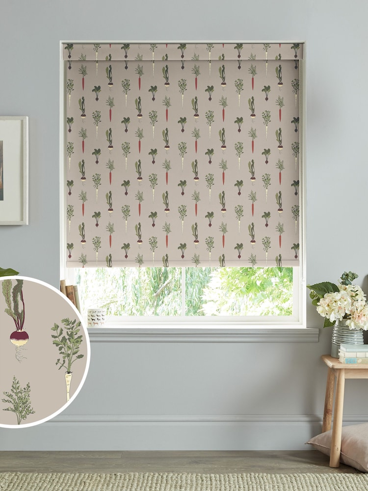 Sophie Allport Grey Homegrown Made to Measure Roller Blinds - Image 1 of 6