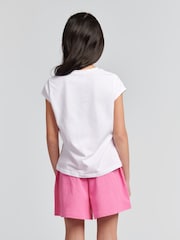 U.S. Polo Assn. Natural Girls Ombre Bermuda 100% Cotton Shorts & T-Shirt Set - Image 3 of 9