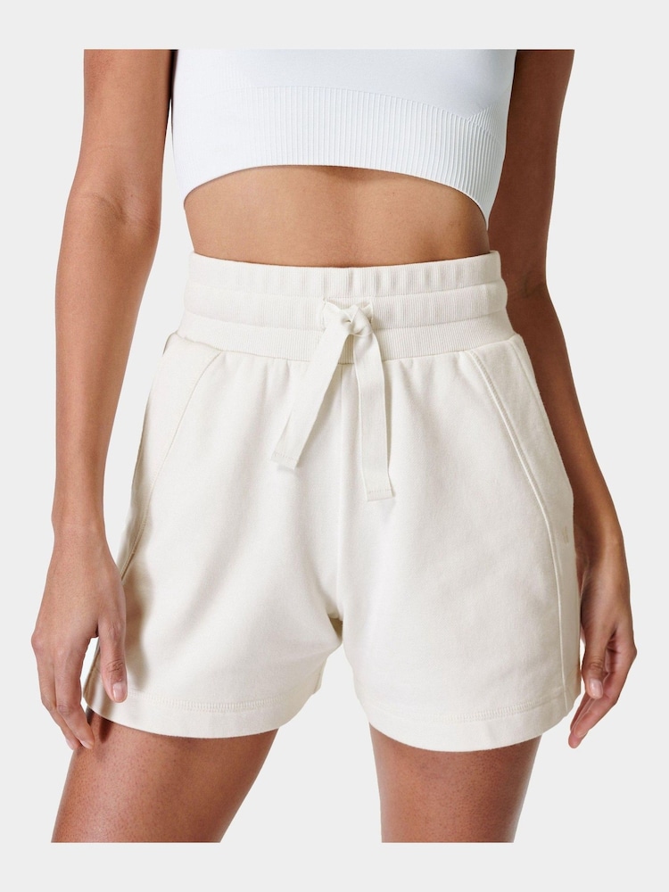 Sweaty Betty Muted Lavender Revive High Waist Shorts - Image 1 of 8