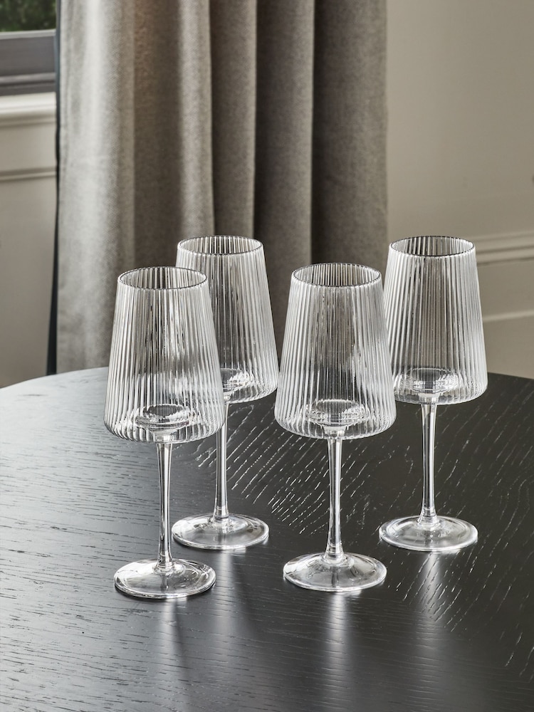 Set of 4 Hollis Angular Wine Glasses - Slika 2 iz 4
