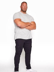 Синий - Стретчевые брюки-карго BadRhino Big & Tall - Image 1 of 3