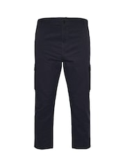 Asul - BadRhino Big & Tall Stretch Cargo Trousers - Larawan 5 ng 5