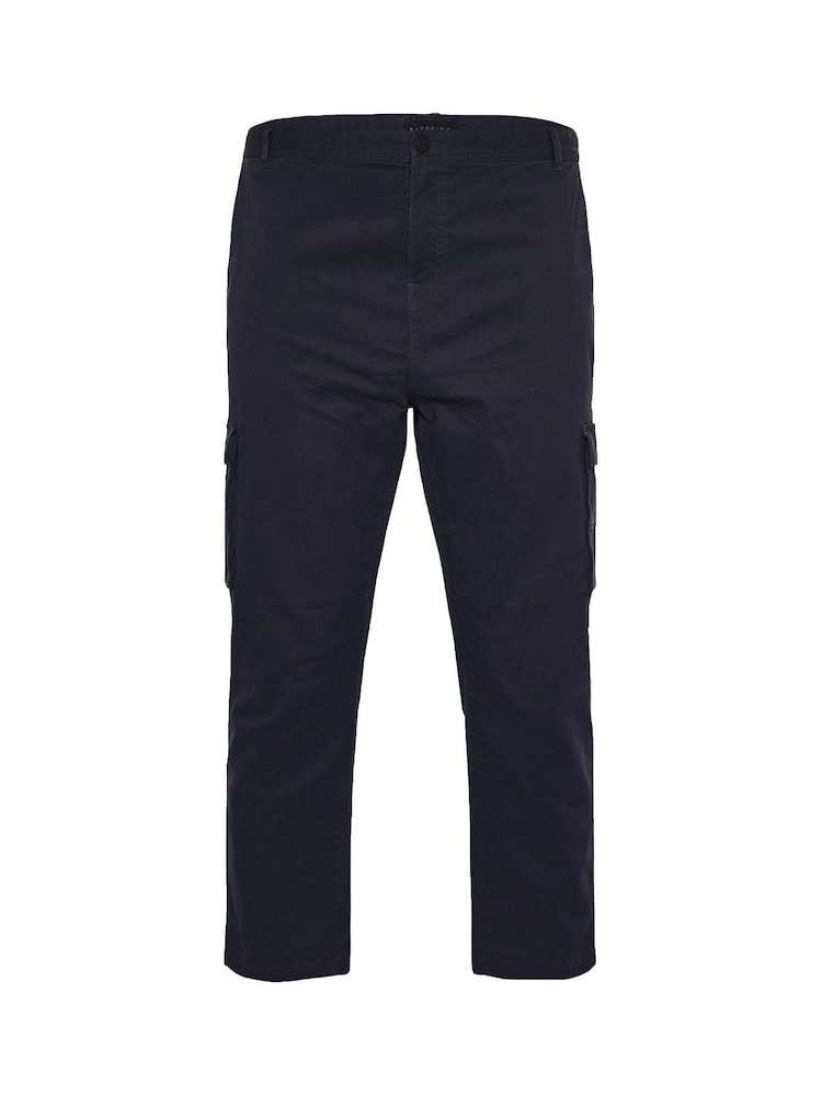 Asul - BadRhino Big & Tall Stretch Cargo Trousers - Larawan 5 ng 5