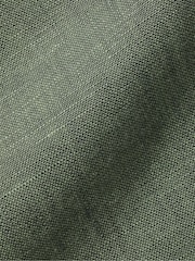 Charles Tyrwhitt Green Classic Fit Plain Short Sleeve Pure 100% Linen Shirt - Image 5 of 5