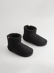 Black Boot Slippers - Image 2 of 5