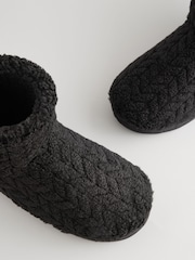 Black Boot Slippers - Image 4 of 5