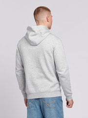 U.S. Polo Assn. Grey Mens Classic Fit 100% Cotton Double Horsemen Hoodie - Image 4 of 6