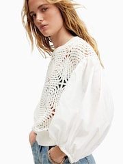 AllSaints White Sol Jumper - Image 2 of 6