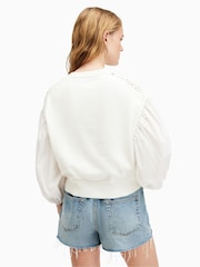 AllSaints White Sol Jumper - Image 5 of 6