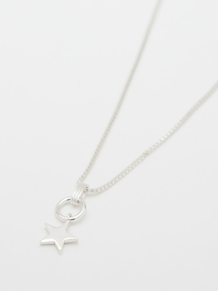 Hush Silver Tone Star Pendant Necklace - Image 1 of 4