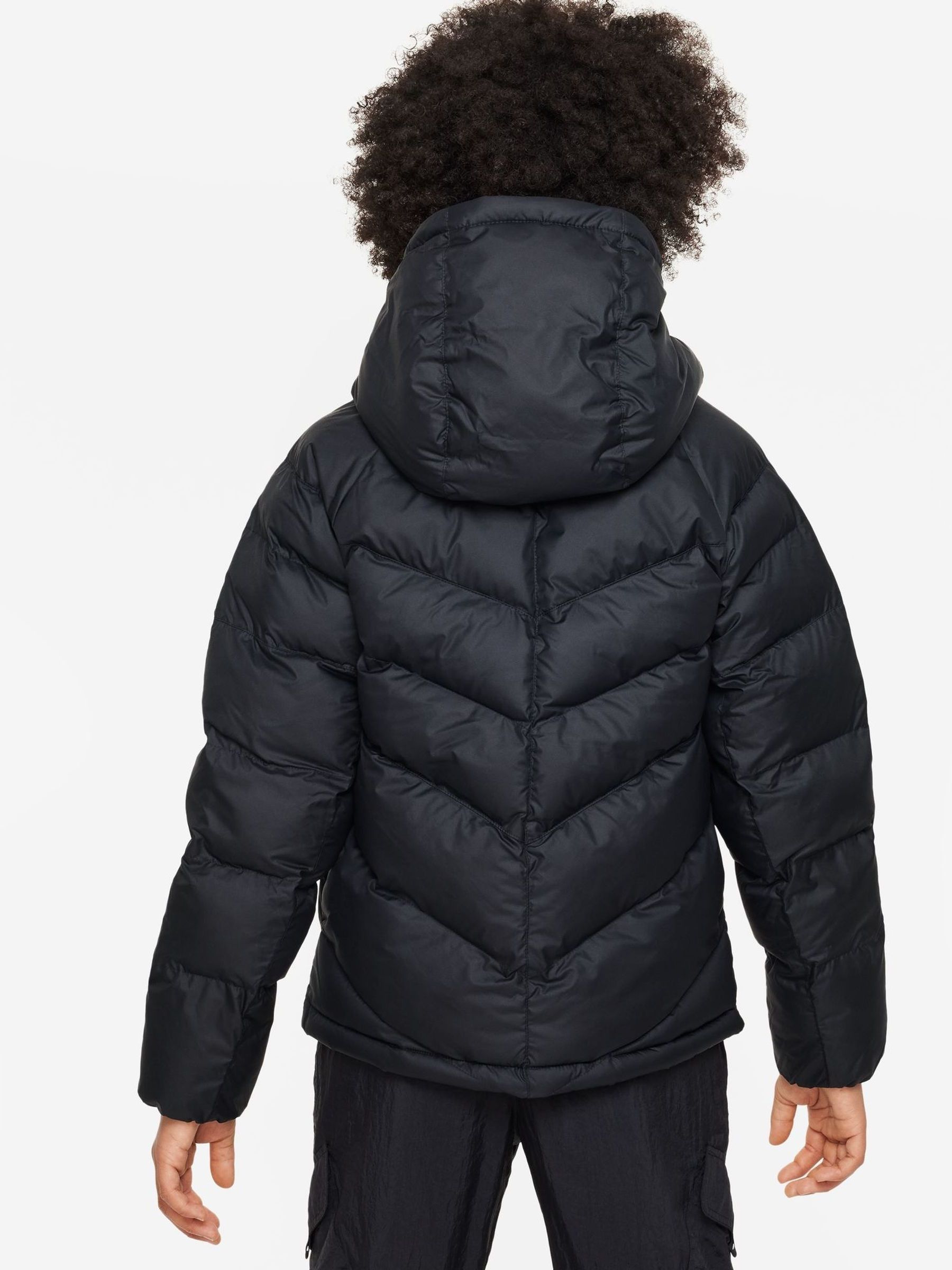 Buy Nike Black Synthetic Fill Hooded Jacket from Next Luxembourg
