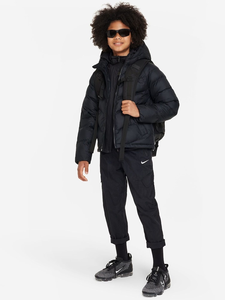 Nike Black Synthetic Fill Hooded Jacket - Image 6 of 6