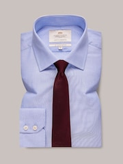 Hawes & Curtis Slim-Fit-Hemd aus End-on-End-Gewebe, 100 % Baumwolle, Blau - Bild 2 von 3
