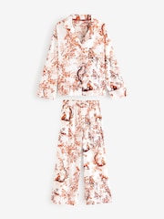 Ecru Fox Flannel Button Through Pyjamas - Image 6 of 10