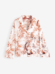Ecru Fox Flannel Button Through Pyjamas - Image 8 of 10