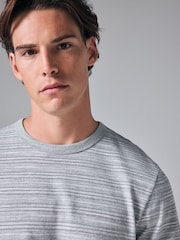 Grey Marl Textured T-Shirt - Image 1 of 7