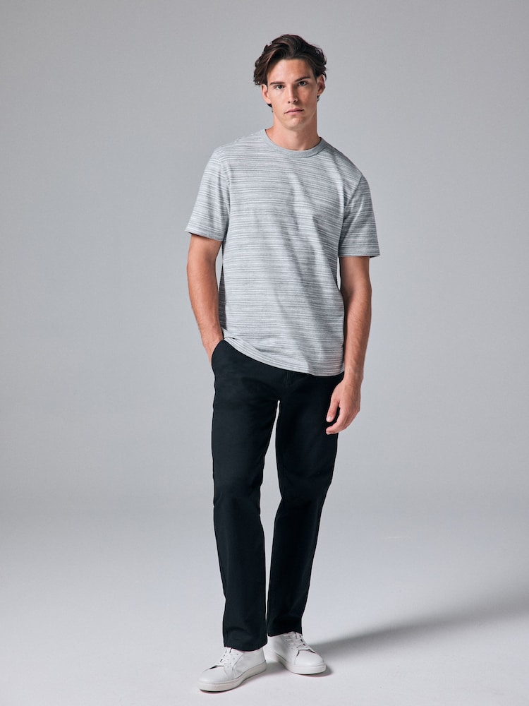 Grey Marl Textured T-Shirt - Image 2 of 7