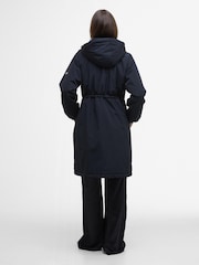 Barbour® International Kaylee Mid Length Hooded Showerproof Coat - Image 2 of 7